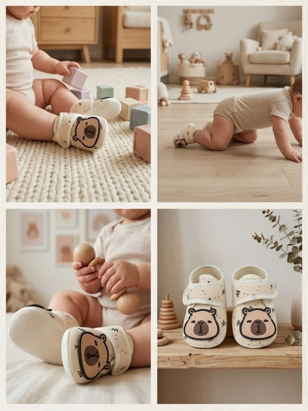 Cdeck Summer Booties for Kids | Soft, Lightweight & Comfortable Baby Footwear | 3-18 months