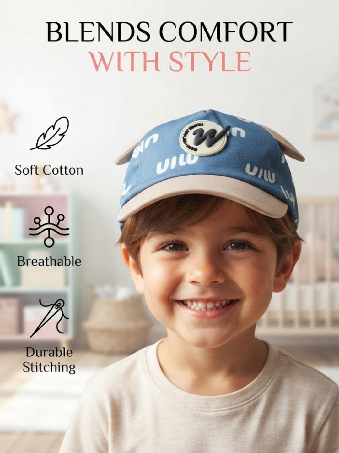 Cdeck Kids Cotton Cap for Boys & Girls
