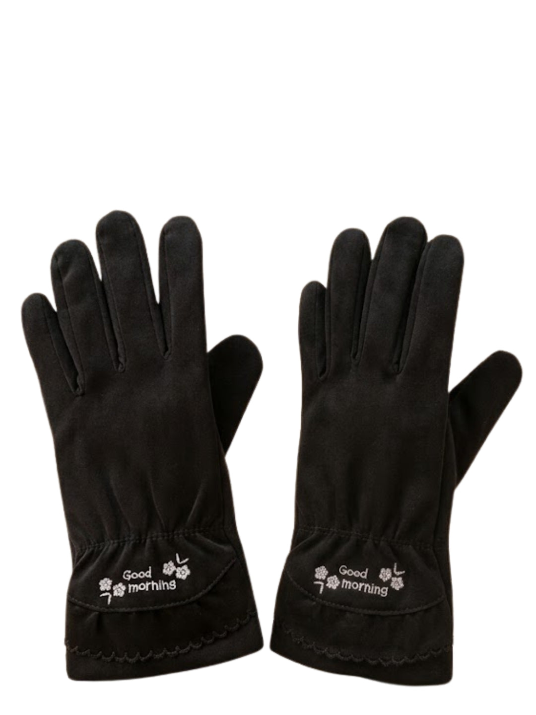 Cdeck Women’s Woolen Gloves | Warm Winter Gloves | Touchscreen Friendly | Free Size | Black