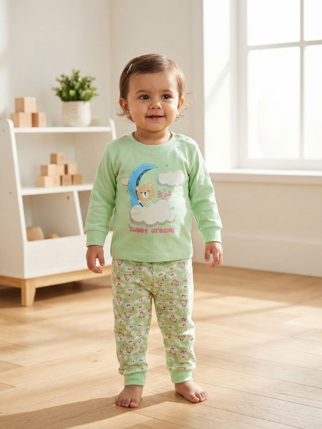 Cdeck Baby Full Sleeve T-Shirt & Pants Set | Soft, Comfortable & Stylish Baby Wear