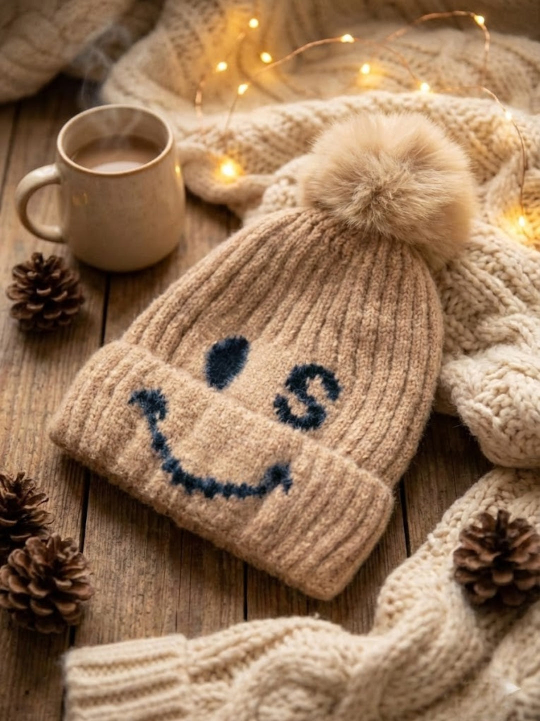 Cdeck Kids Woolen Winter Cap for Boys & Girls | Soft, Warm & Comfortable | 2–4 Years