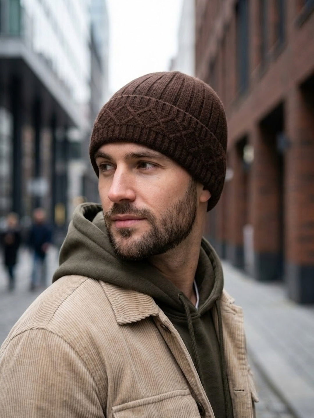 Cdeck Men’s Woolen Winter Cap | Soft, Warm & Comfortable Cap for Everyday Wear | Free Size | Brown