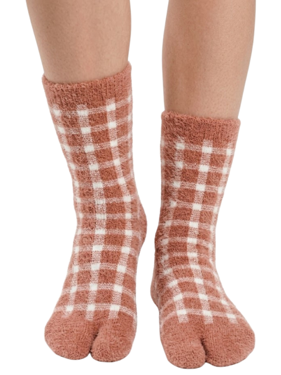 Cdeck Women’s Premium Rabbit Hair Wool Split-Toe Warm Winter Socks | Free Size | Pink
