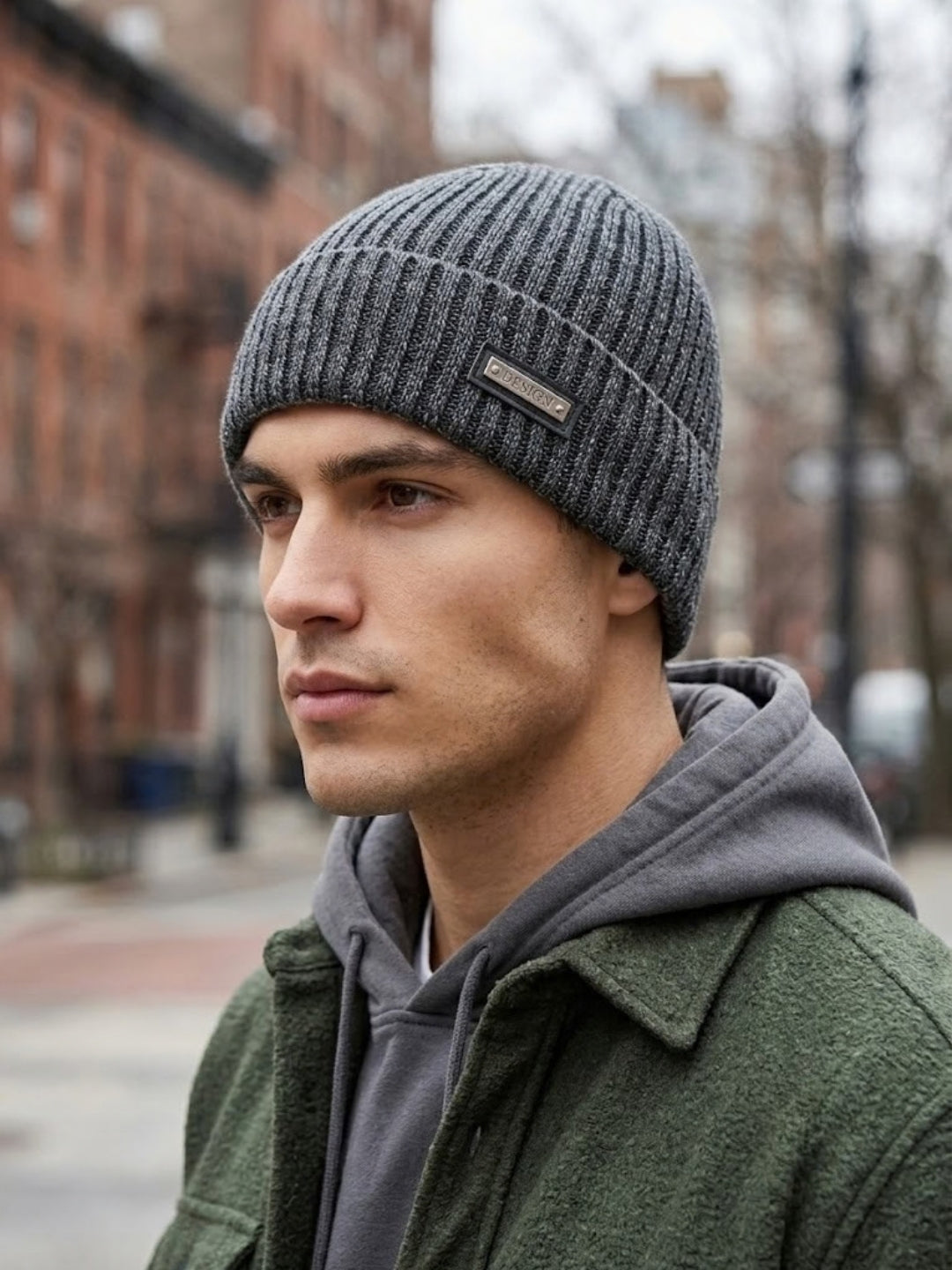 Cdeck Men’s Woolen Winter Cap | Soft, Warm & Comfortable Cap for Everyday Wear | Free Size | Black