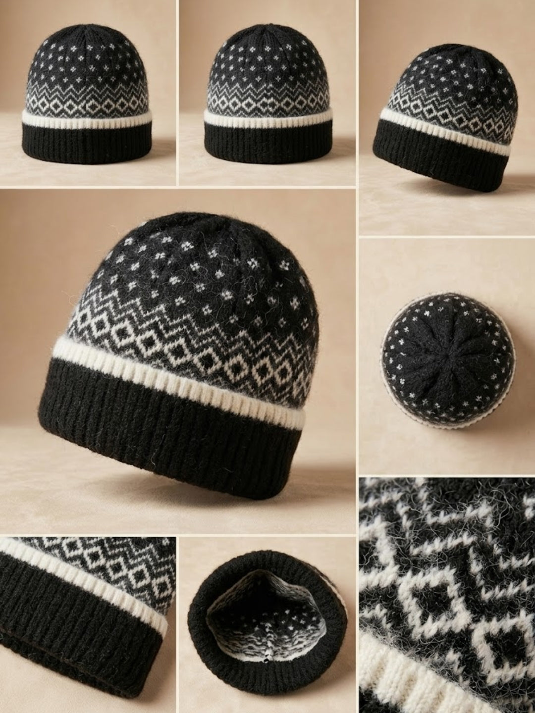 Cdeck Women Woolen Cap | Soft Knitted Winter Beanie for Women | Warm & Stylish Winter Wear | Free Size