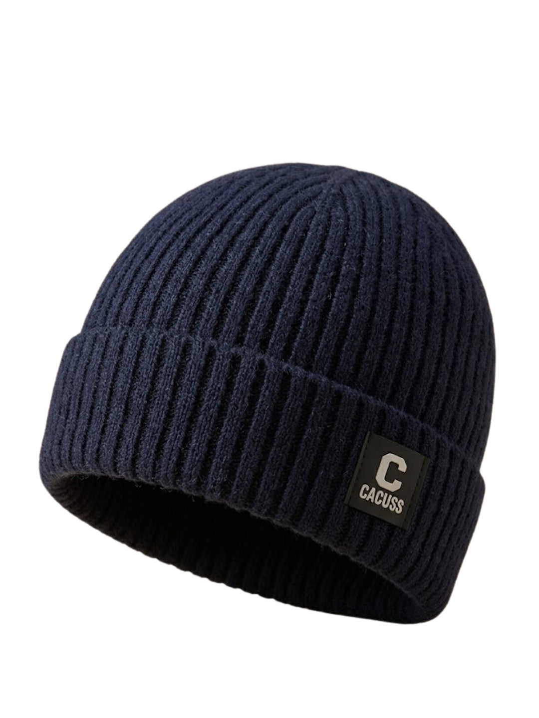 Cdeck Men’s Woolen Winter Cap | Ribbed Knitted Beanie | Free Size | Warm & Comfortable | Blue