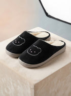 Cdeck Women’s Fuzzy Winter Slippers | Soft Plush  Slippers for Comfort & Warmth | Free Size | Black