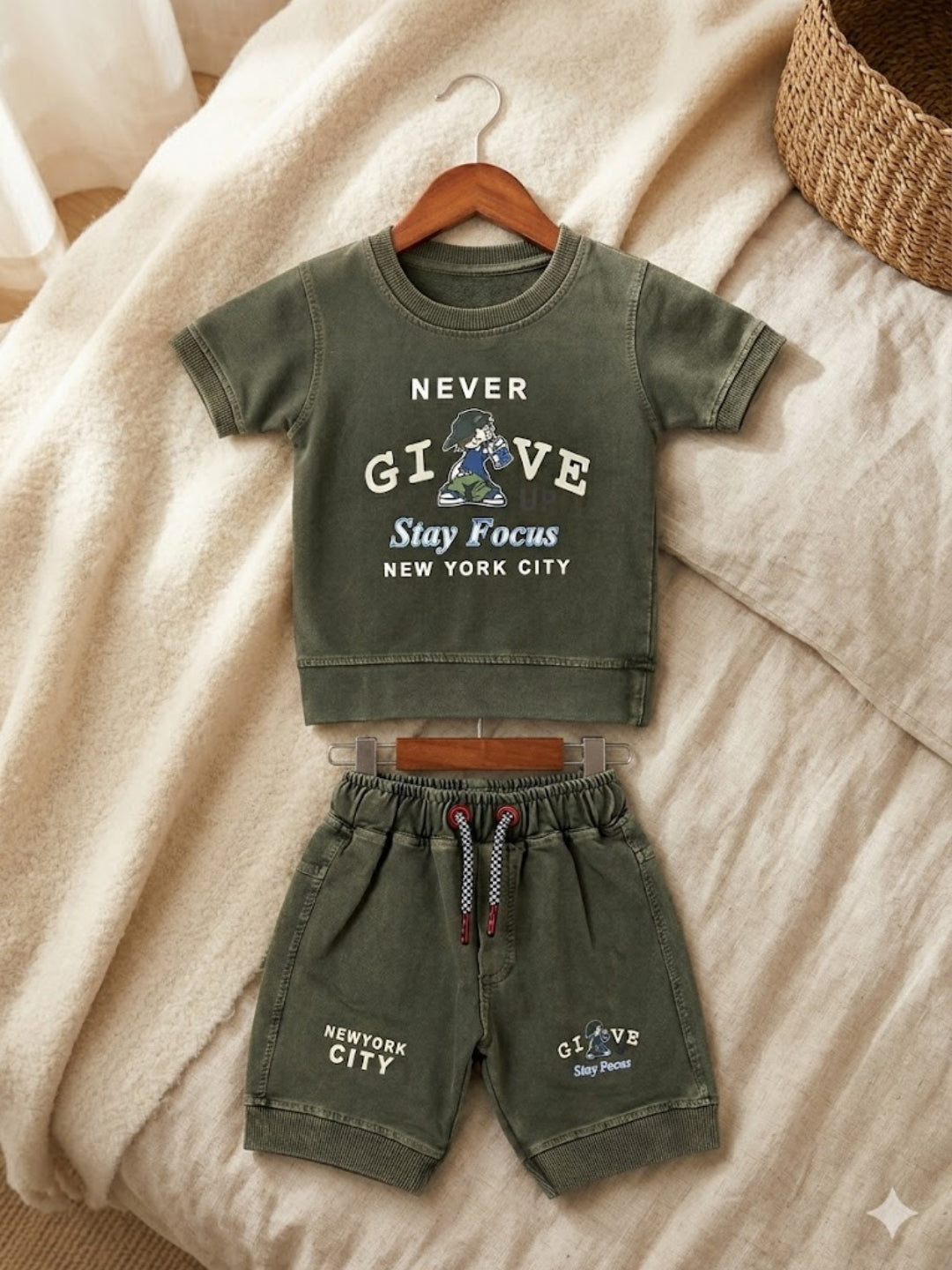 Cdeck Baby Cotton T-Shirt & Shorts Set | Half Sleeve, Soft & Comfortable Baby Wear