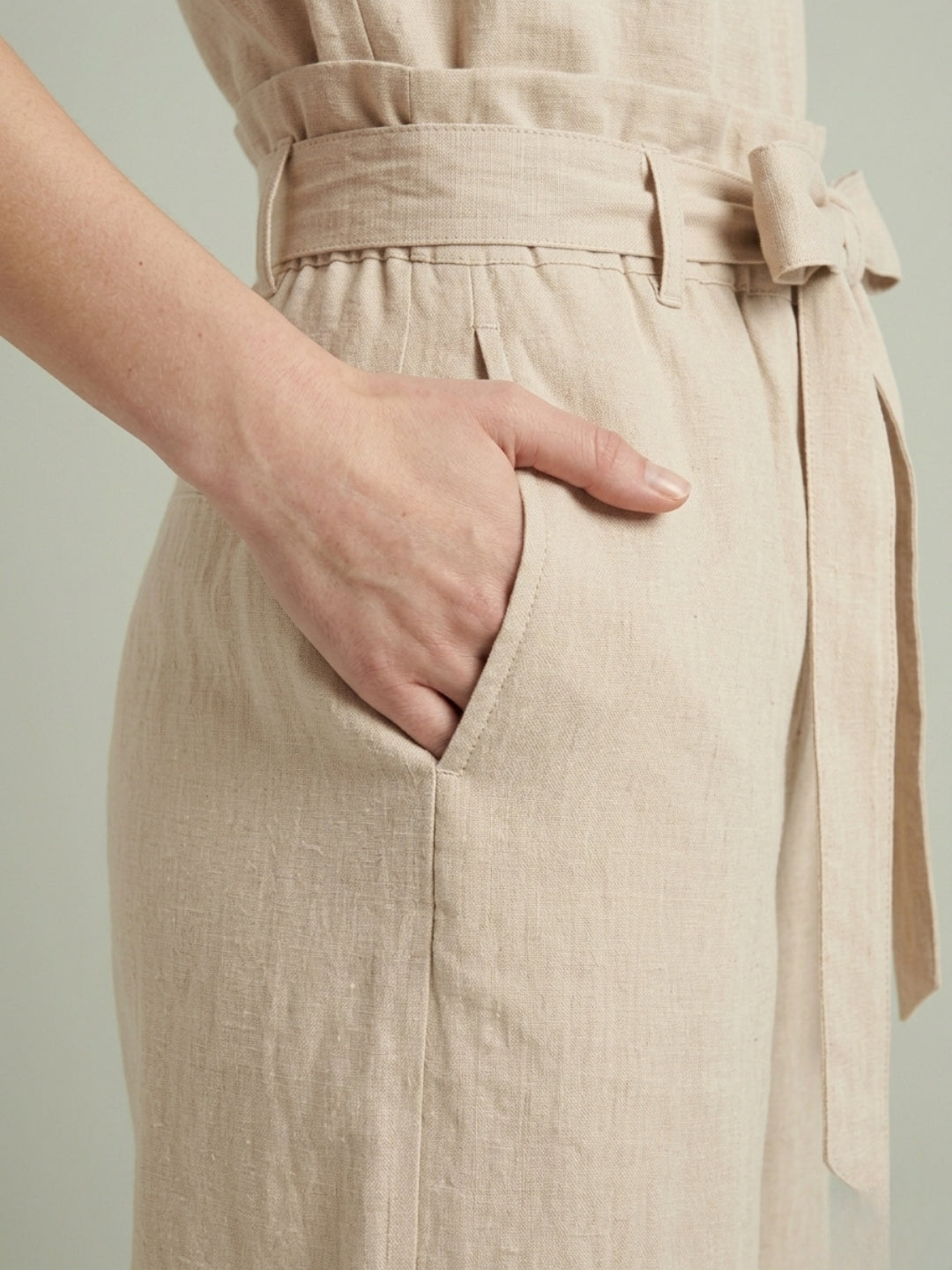 Cdeck Women's Linen Palazzo Pants