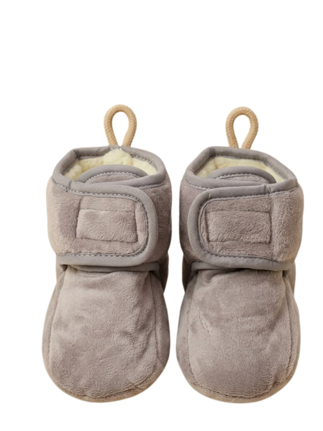 Cdeck Woolen Baby Booties for kids| Soft, Warm & Comfortable Winter Footwear | 3–9 Months | grey