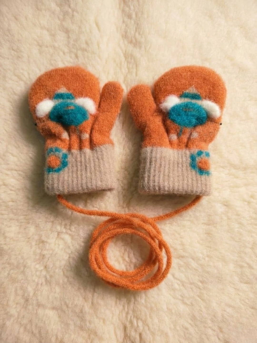 Cdeck Baby Woolen Winter Gloves for Boys & Girls | Soft, Warm & Comfortable | 0–12 Months