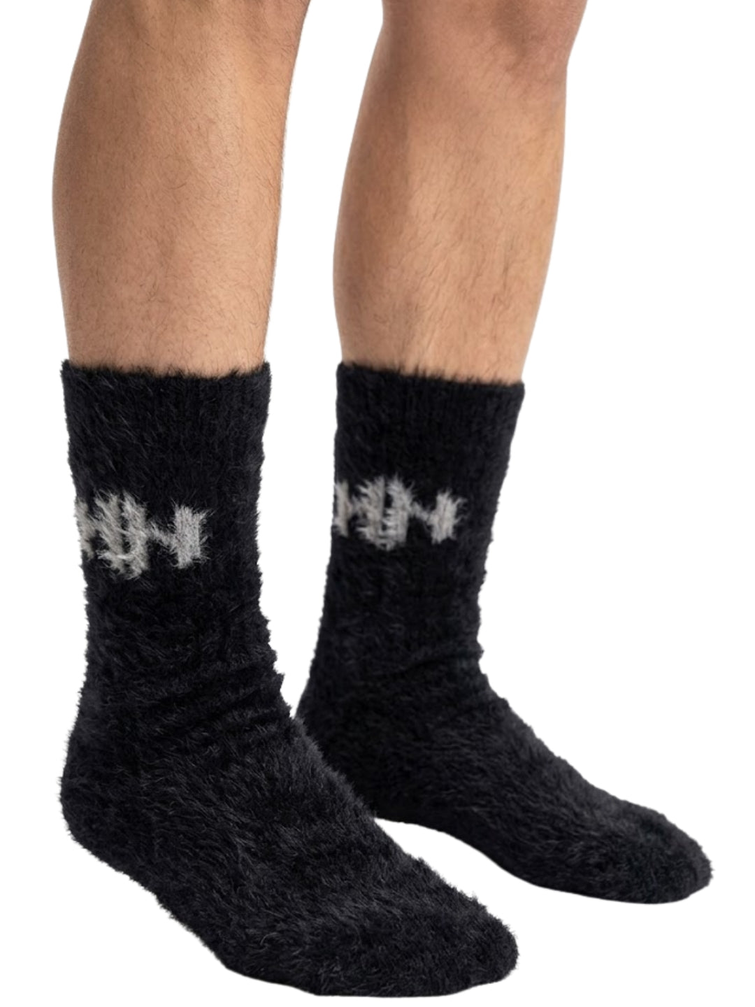 Cdeck Men’s Hair Wool Winter Socks | Single Pair | Soft, Warm & Stretchable | Black