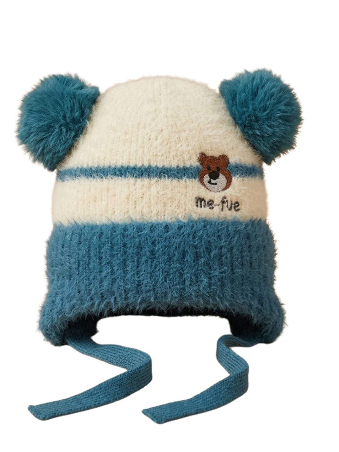 Cdeck Kids Woolen Winter Cap for Boys & Girls | Warm & Comfortable Winter Wear | 2–4 Years | Blue