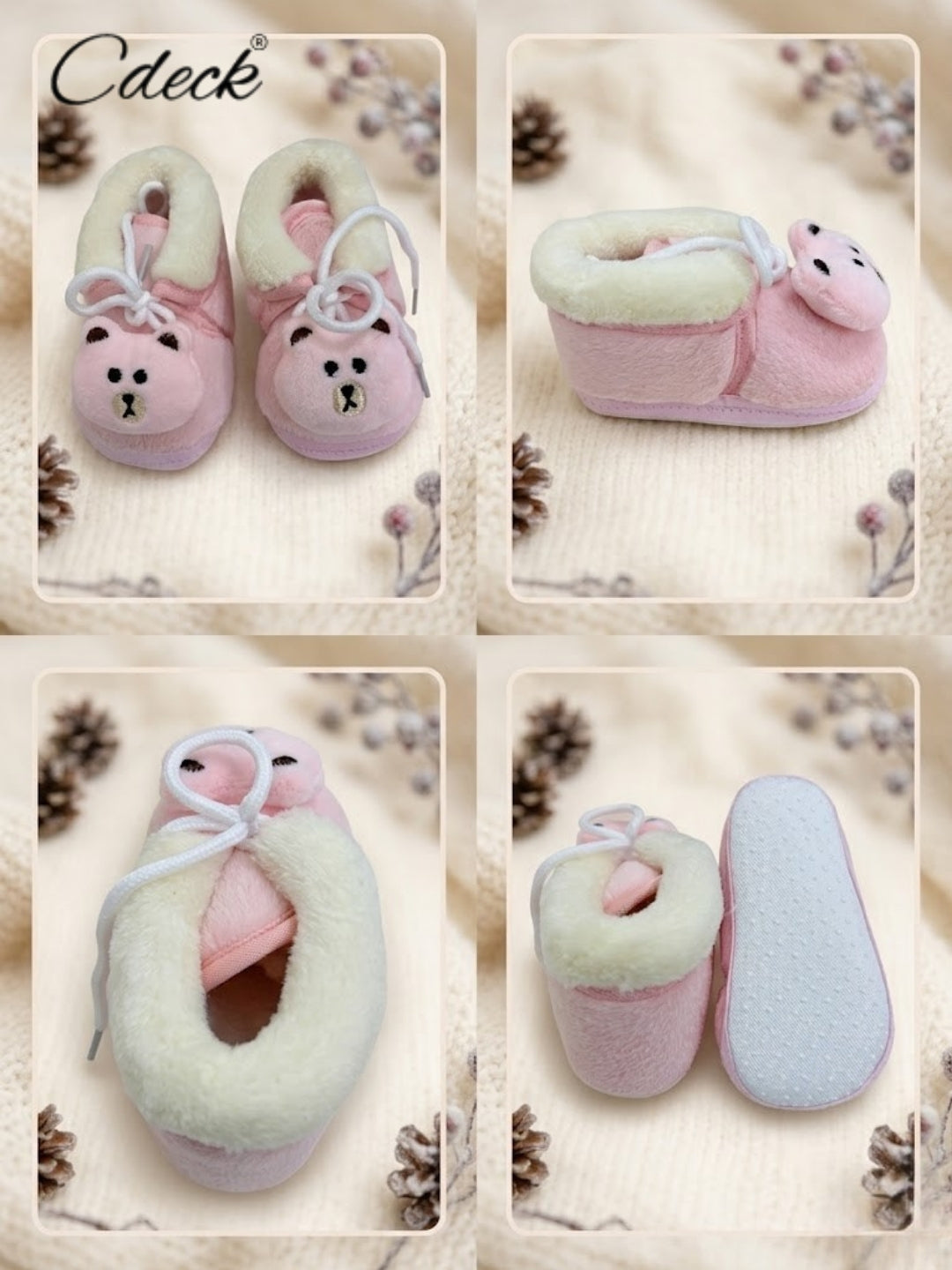 Cdeck Warm Winter Booties for Kids | Soft & Comfortable | 3–18 Months