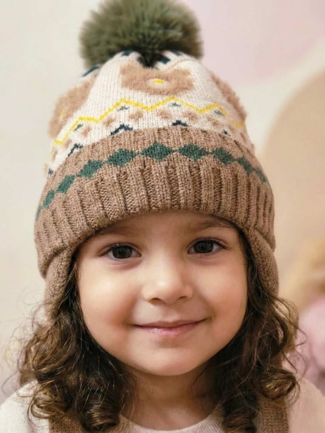 Cdeck Kids Winter Woolen Cap for Boys & Girls | Warm, Soft & Comfortable | 2–4 Years