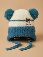 Cdeck Kids Woolen Winter Cap for Boys & Girls | Warm & Comfortable Winter Wear | 2–4 Years | Blue