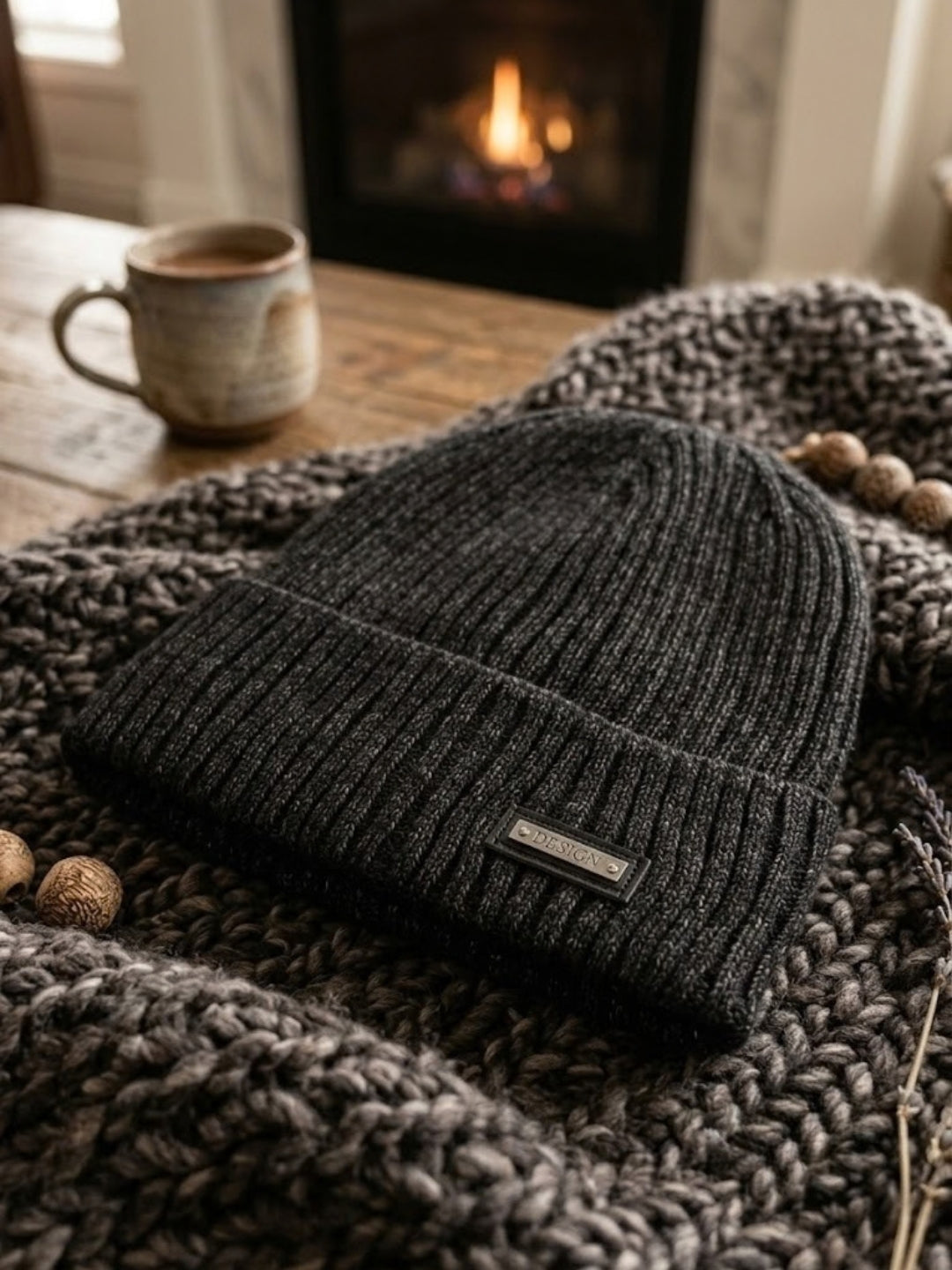 Cdeck Men’s Woolen Winter Cap | Soft, Warm & Comfortable Cap for Everyday Wear | Free Size | Black