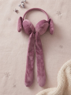 Cdeck Velvet Winter Earmuffs for Girls & Women, Soft Warm Ear Warmers with Long Tie Design, Free Size