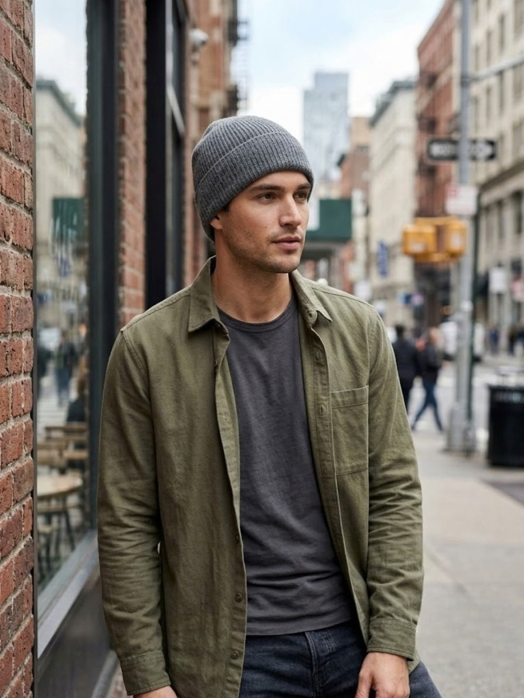 Cdeck Men’s Woolen Winter Cap | Soft, Warm & Comfortable Cap for Everyday Wear | Free Size | Grey