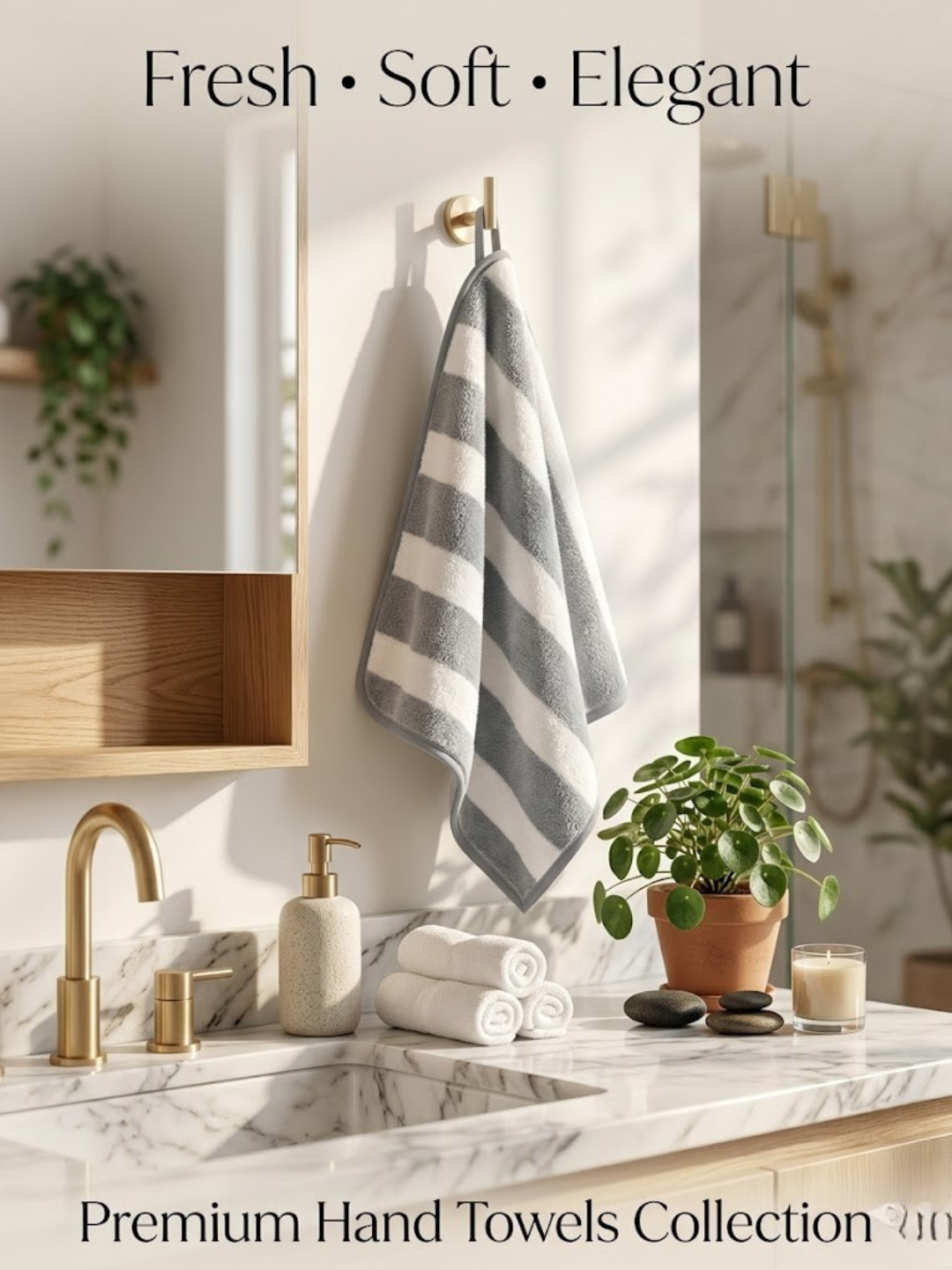 Cdeck Premium Cotton Hand Towel | Soft, Absorbent & Comfortable Everyday Use