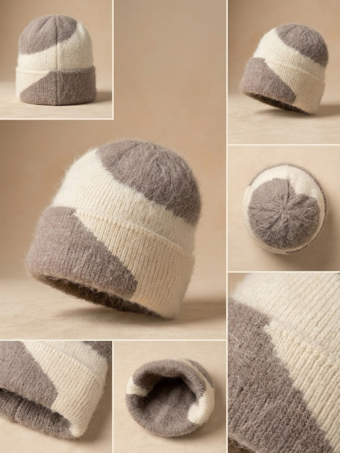 Cdeck Women Woolen Cap | Soft Knitted Winter Beanie for Women | Warm & Stylish Winter Wear | Free Size