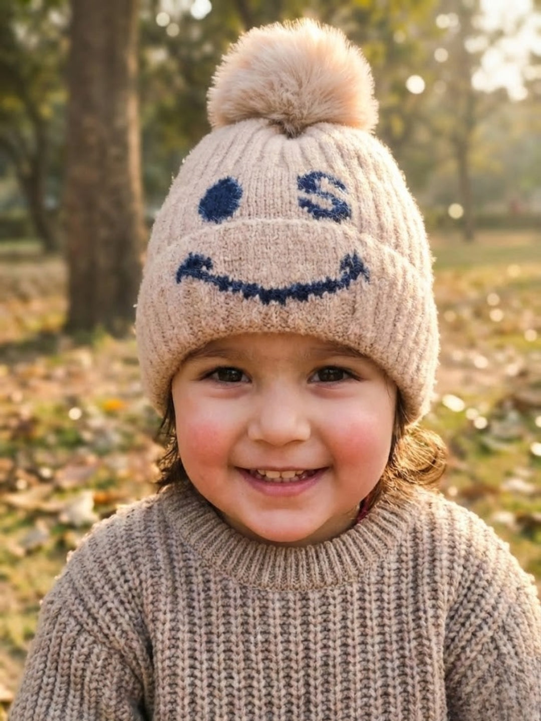 Cdeck Kids Woolen Winter Cap for Boys & Girls | Soft, Warm & Comfortable | 2–4 Years