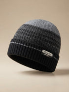 Cdeck Men’s Winter Woolen Cap | Ribbed Knit Beanie | Free Size | Soft & Warm | Black