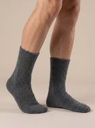 Cdeck Men’s Hair Wool Winter Socks | Soft, Warm & Comfortable | Dark Grey | Free Size