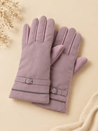 Cdeck Women’s Woolen Gloves | Warm Winter Gloves | Touchscreen Friendly | Free Size | Pink