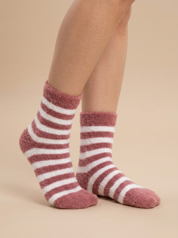 Cdeck Premium Hair Wool Socks for Women | Warm & Comfortable | Free Size | Rose White