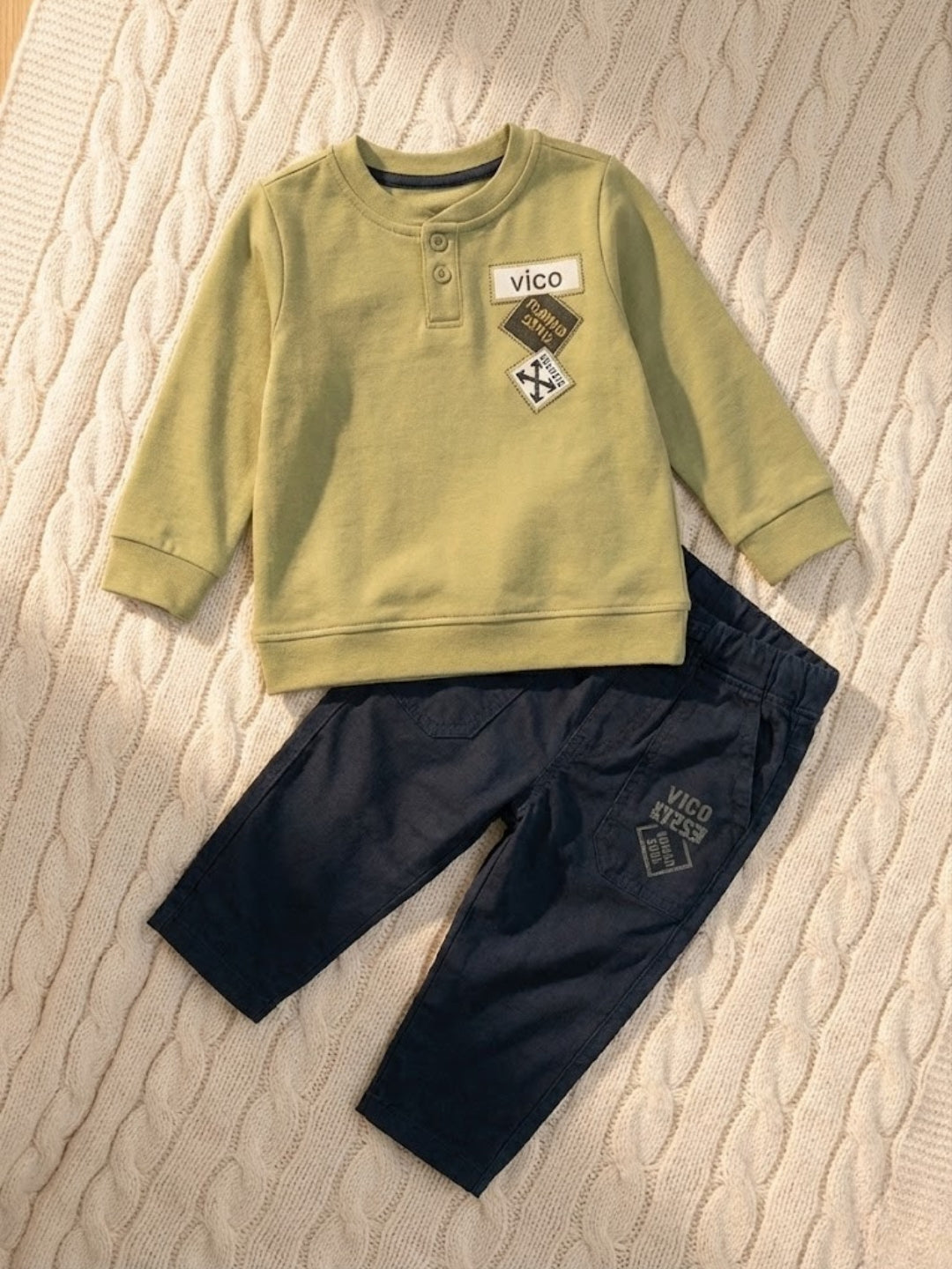 Cdeck Baby Full Sleeve T-Shirt & Pants Set | Comfortable & Stylish Baby Clothing