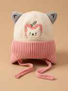 Cdeck Kids Woolen Winter Cap for Boys & Girls | Warm & Comfortable Winter Wear | 2–4 Years | Pink
