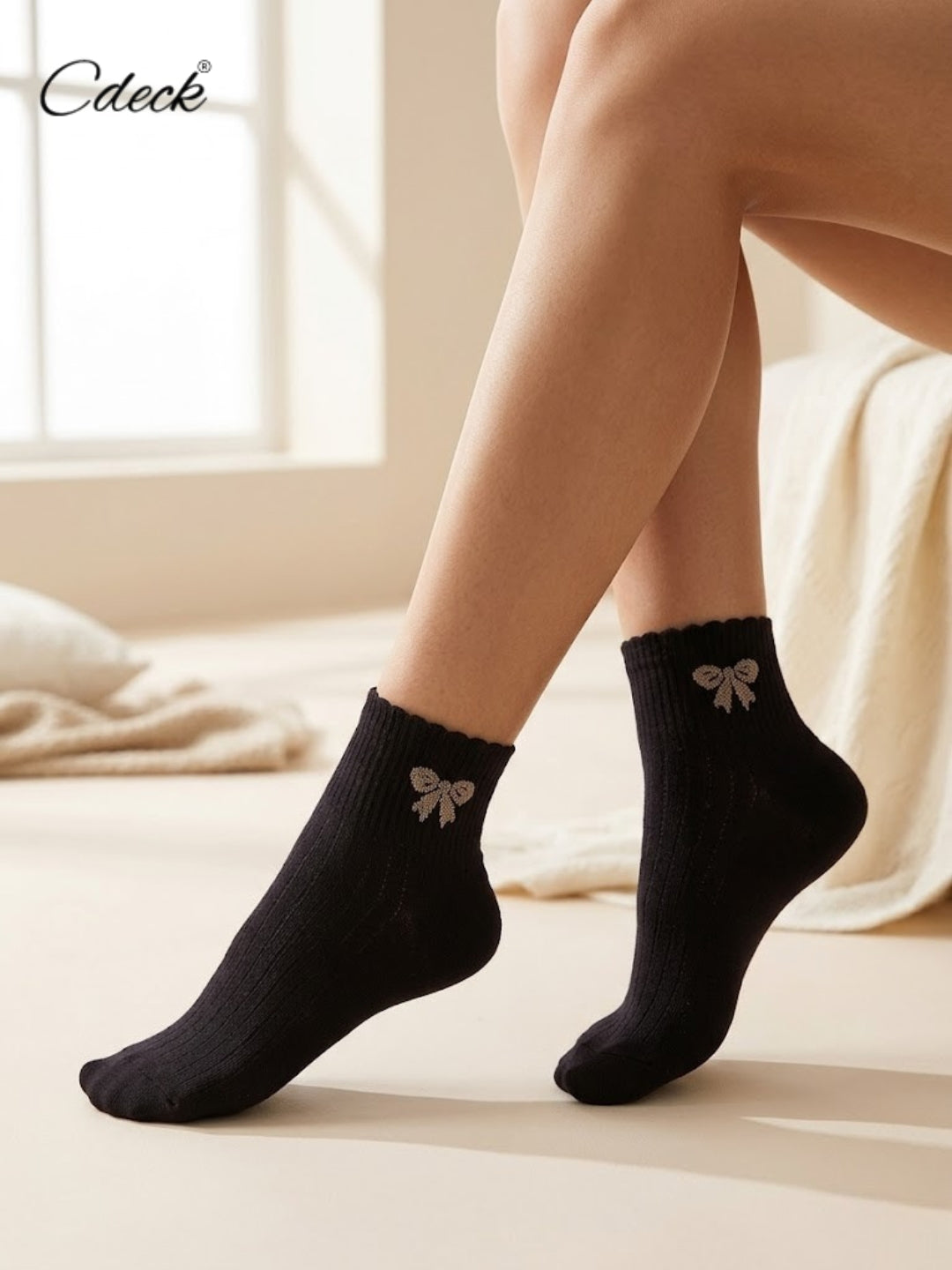 Cdeck Women Cotton Ankle Socks | Soft, Comfortable & Breathable Everyday Socks