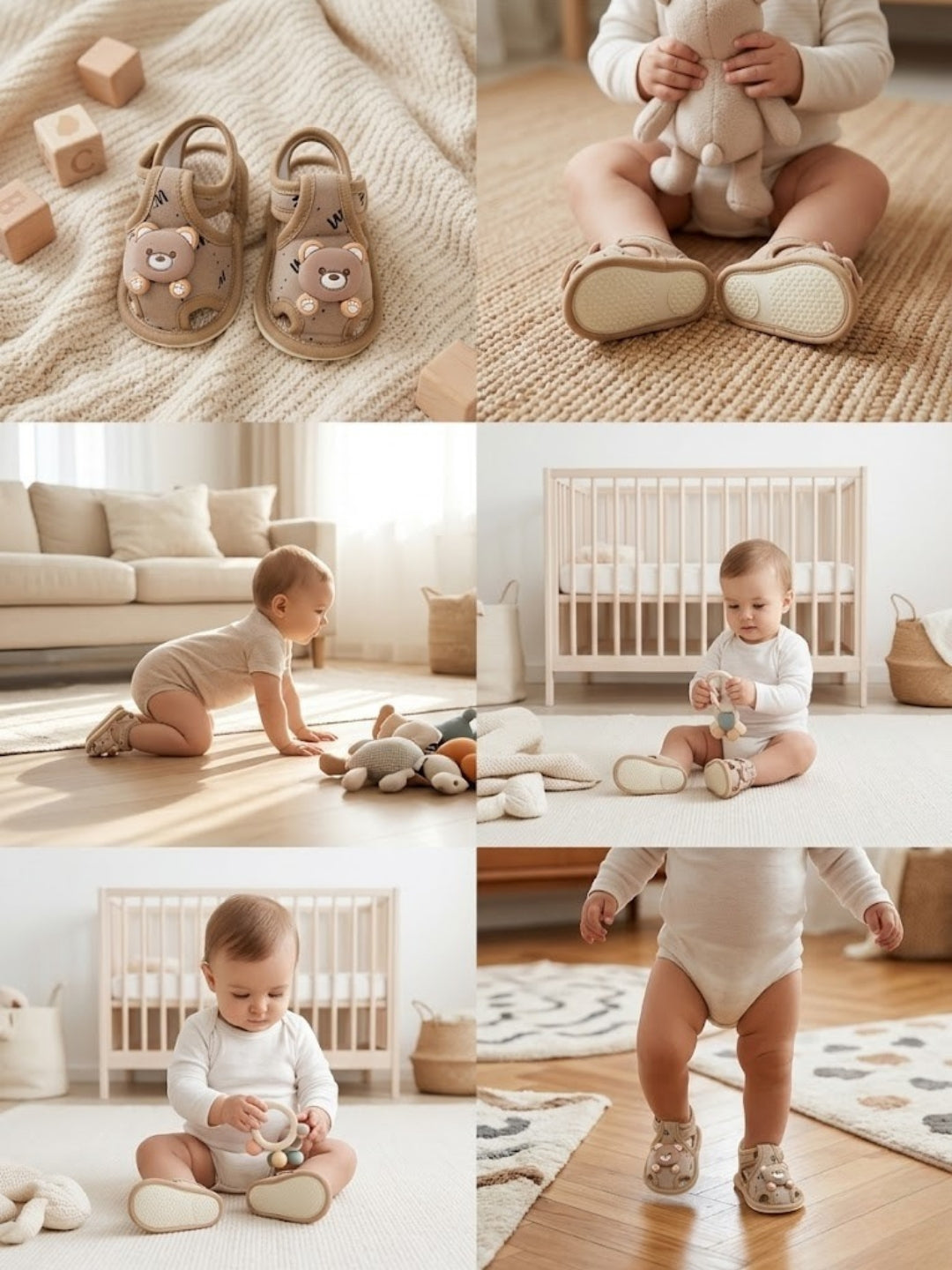 Cdeck Baby Sandals for Girls & Boys | Soft, Lightweight & Comfortable  3-18 months