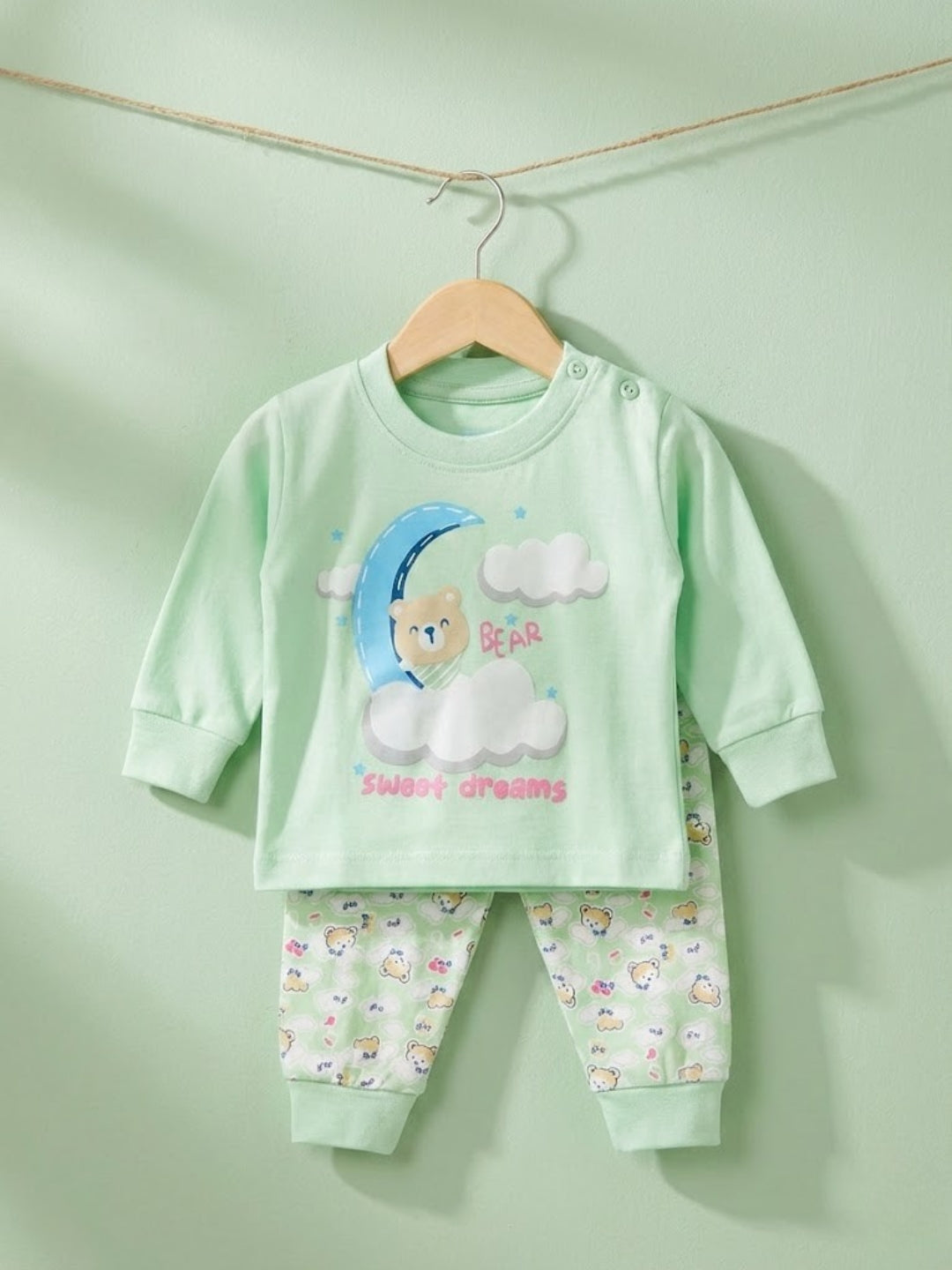 Cdeck Baby Full Sleeve T-Shirt & Pants Set | Soft, Comfortable & Stylish Baby Wear