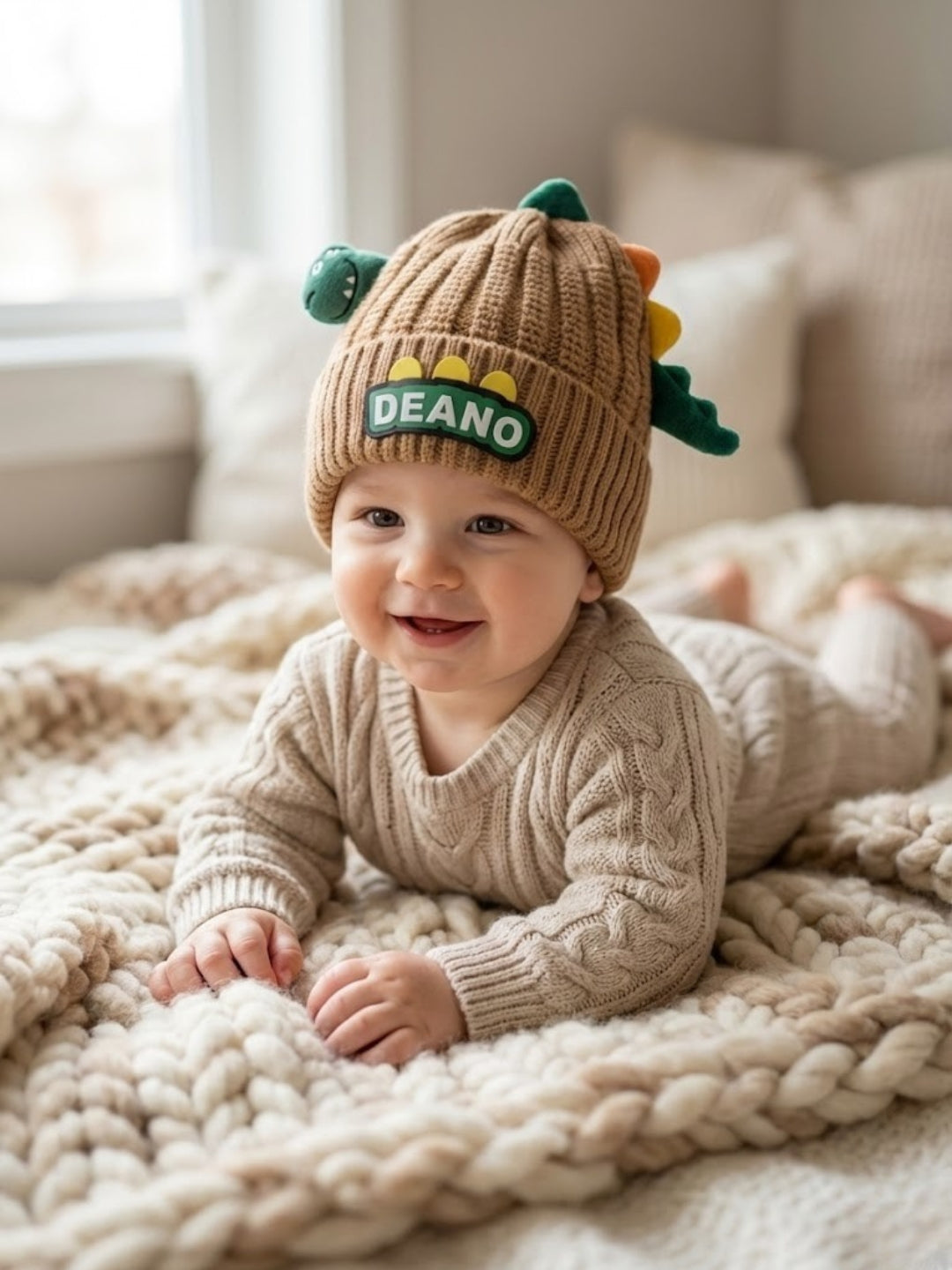 Cdeck Kids Woolen Cap for Boys & Girls | Soft, Warm & Comfortable Winter Wear | 1–2 Years