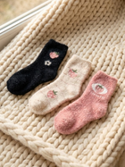 Cdeck Kids Fuzzy Socks | Soft Warm Winter Socks with Cute Fruit Design | Cozy Plush Socks for Boys & Girls | Pack of 3