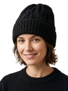 Cdeck Women Woolen Cap | Soft Knitted Winter Beanie for Women | Warm & Stylish Winter Wear | Free Size| Black