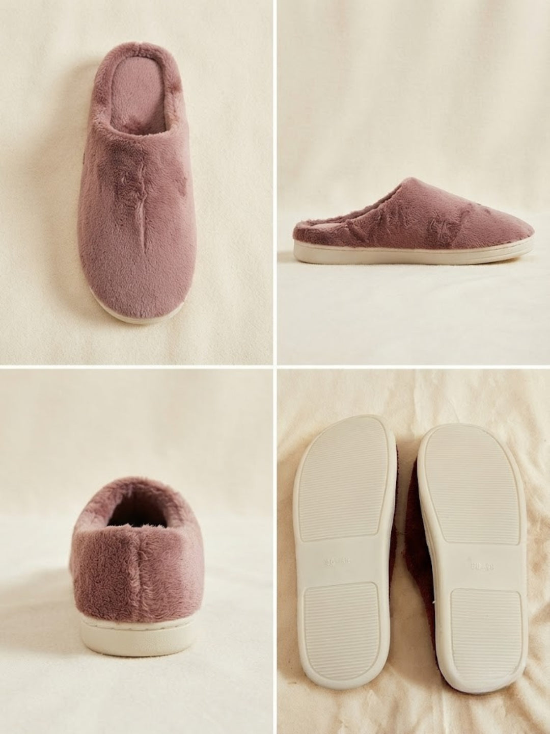 Cdeck Women’s Fuzzy Winter Slippers | Soft Plush  Slippers for Comfort & Warmth | Free Size | Pink