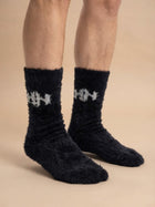 Cdeck Men’s Hair Wool Winter Socks | Single Pair | Soft, Warm & Stretchable | Black