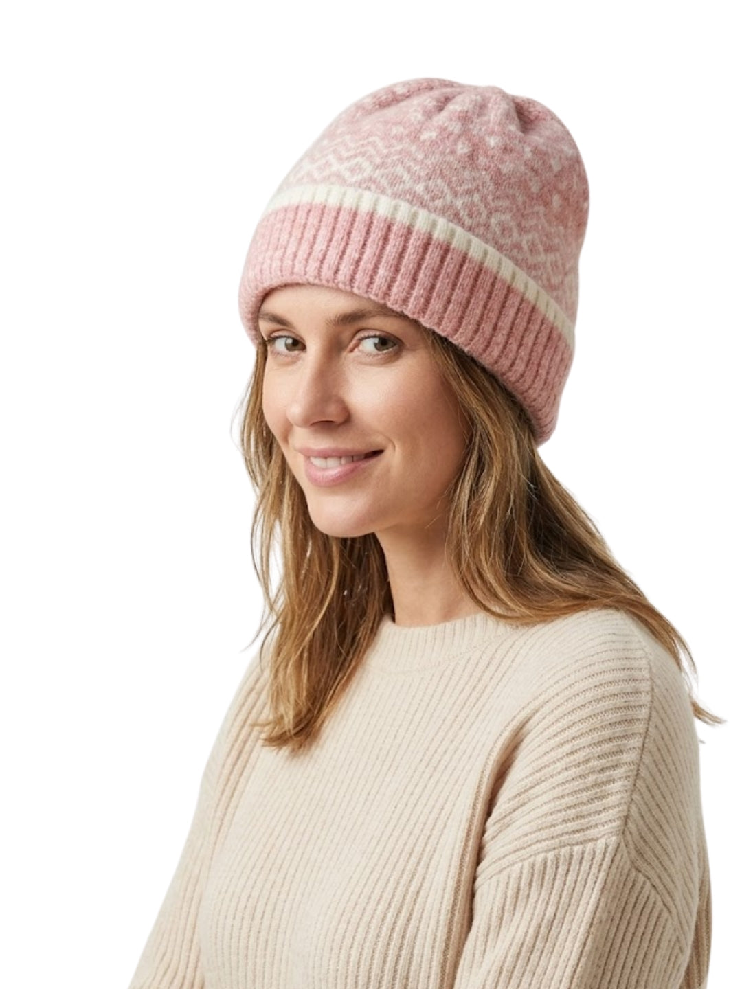 Cdeck Women Woolen Cap | Soft Knitted Winter Beanie for Women | Warm & Stylish Winter Wear | Free Size| Pink