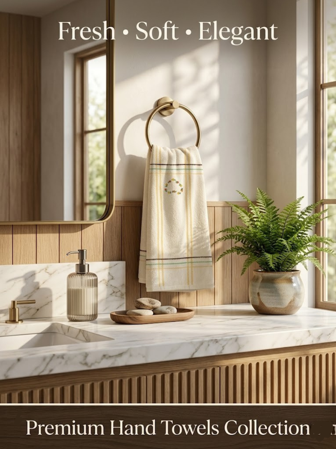 Cdeck Premium Cotton Hand Towel | Soft, Absorbent & Comfortable Everyday Use