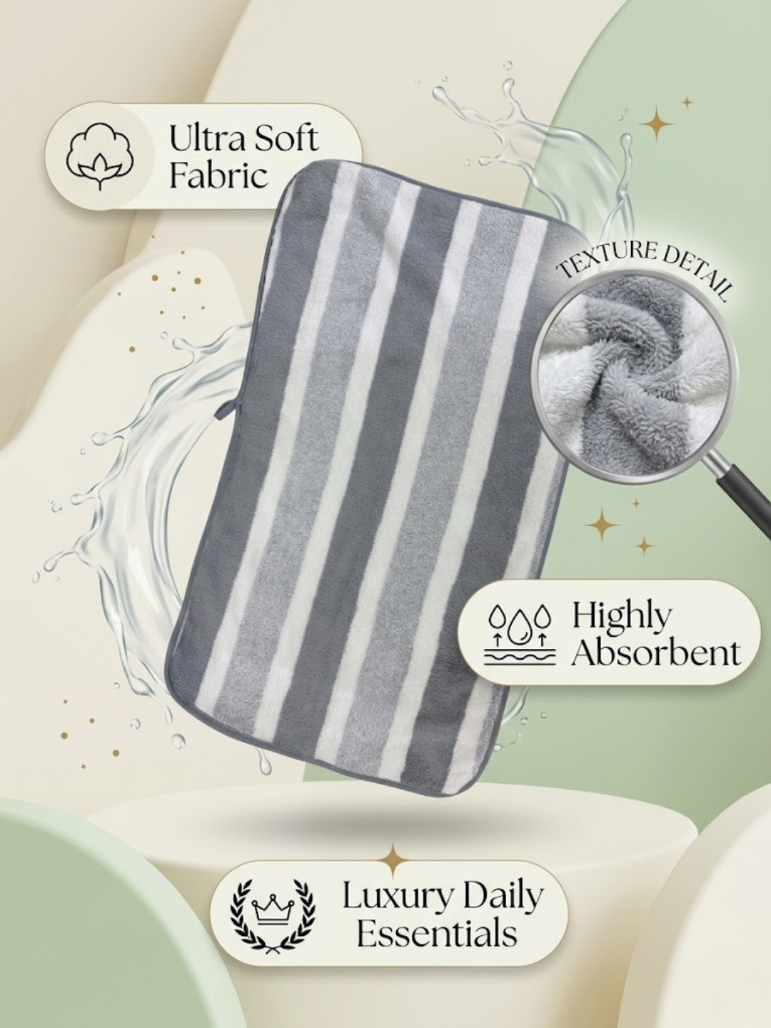 Cdeck Premium Cotton Hand Towel | Soft, Absorbent & Comfortable Everyday Use
