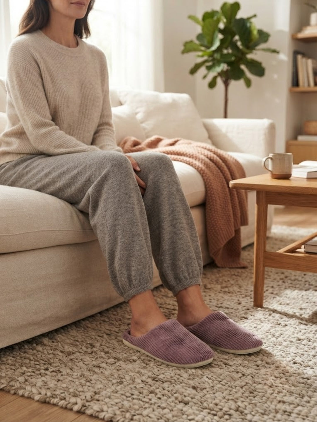 Cdeck Women’s Fuzzy Winter Slippers | Soft Plush  Slippers for Comfort & Warmth | Free Size | Maroon