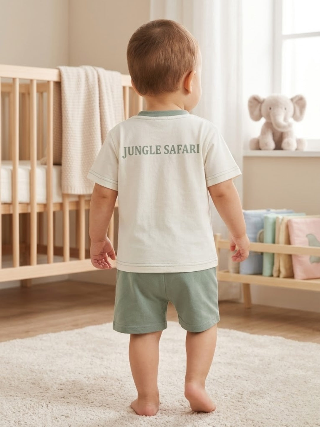 Cdeck Baby Cotton T-Shirt & Shorts Set | Half Sleeve, Soft & Comfortable Baby Wear