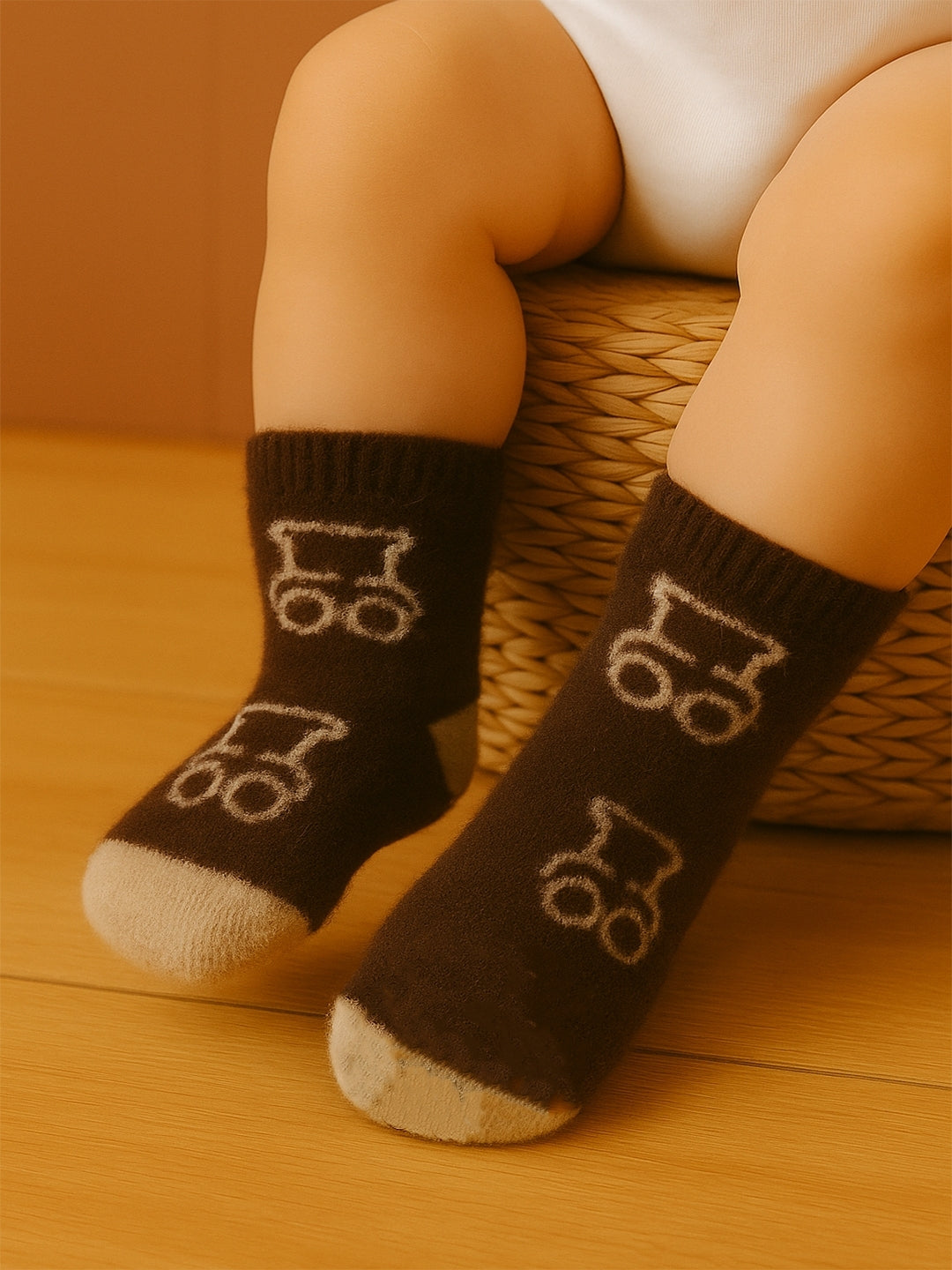 Cdeck Baby Woolen Socks for Boys & Girls | Soft, Warm & Comfortable Winter Socks | 0–4 Years