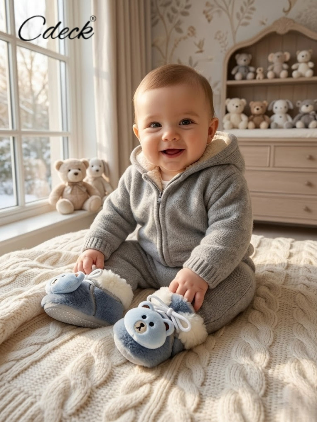 Cdeck Warm Winter Booties for Kids | Soft & Comfortable | 3–18 Months