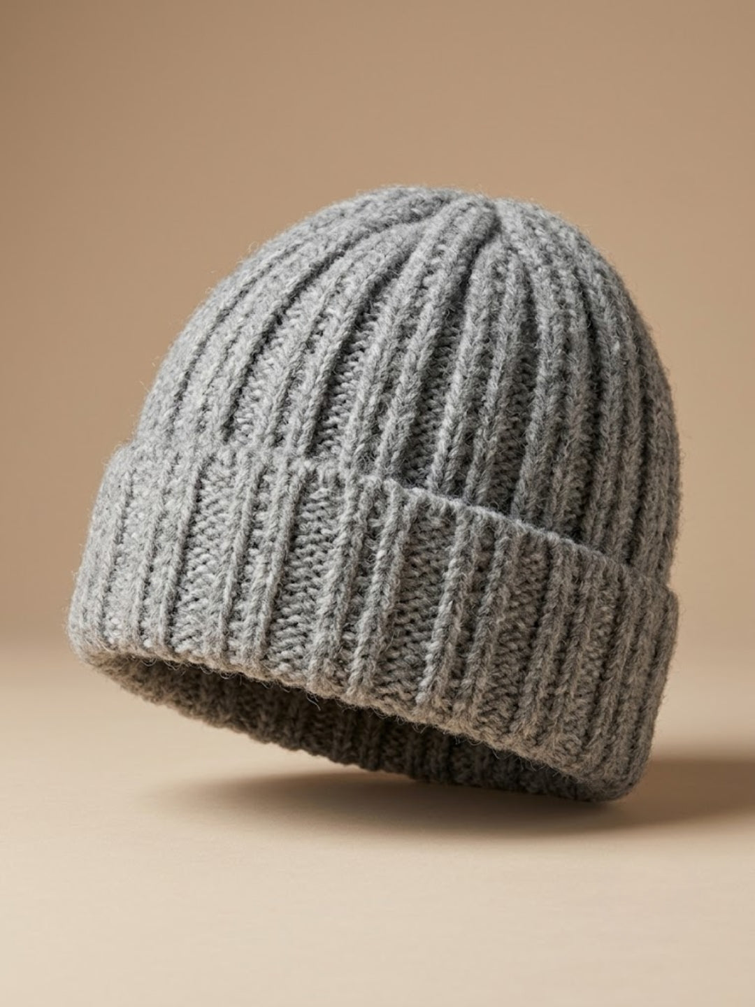 Cdeck Women Woolen Cap | Soft Knitted Winter Beanie for Women | Warm & Stylish Winter Wear | Free Size| Grey