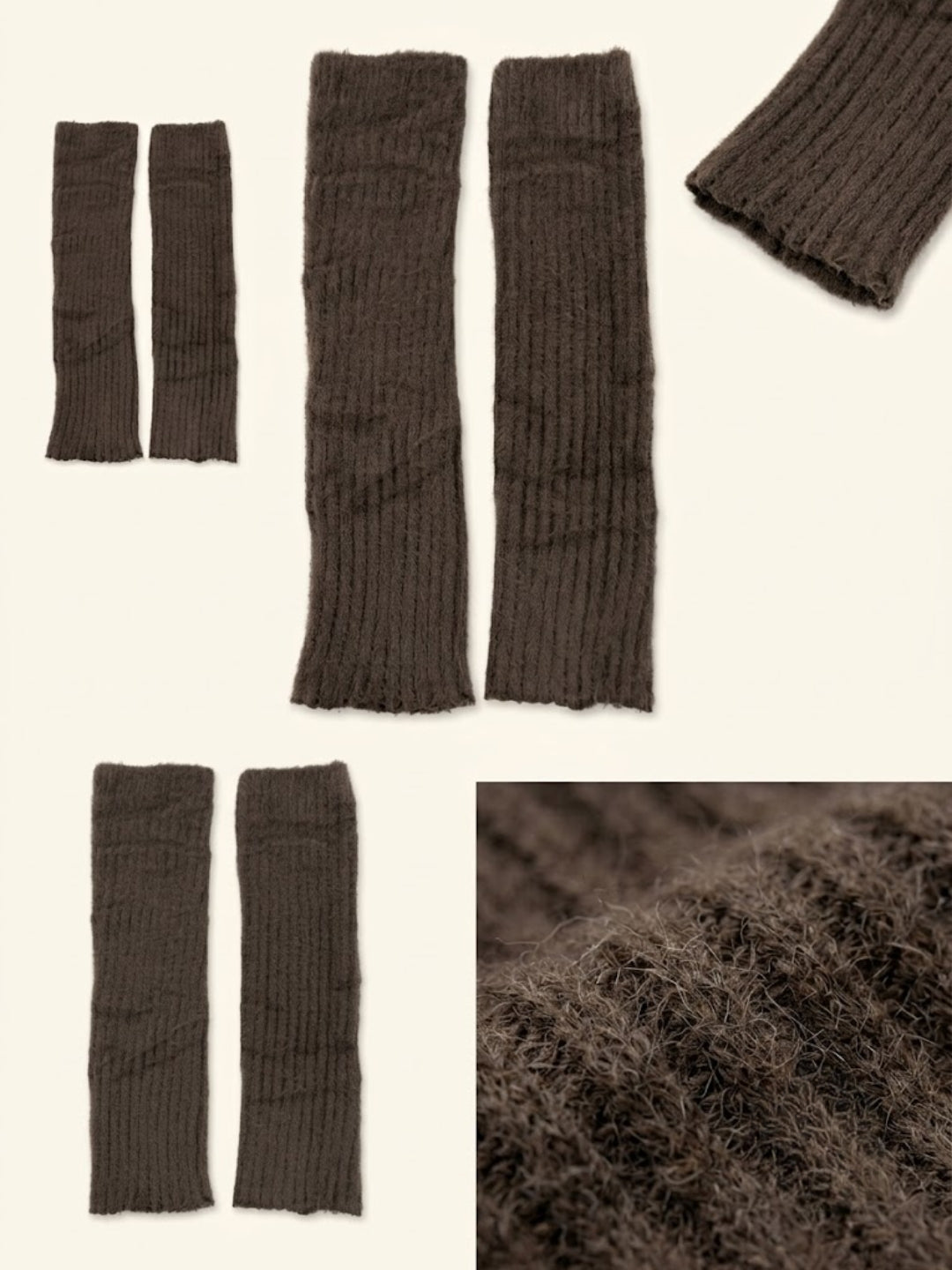 Cdeck Women’s Woolen Leg Warmers for Winter | Soft, Warm & Comfortable Leg Covers for Everyday Wear | Brown