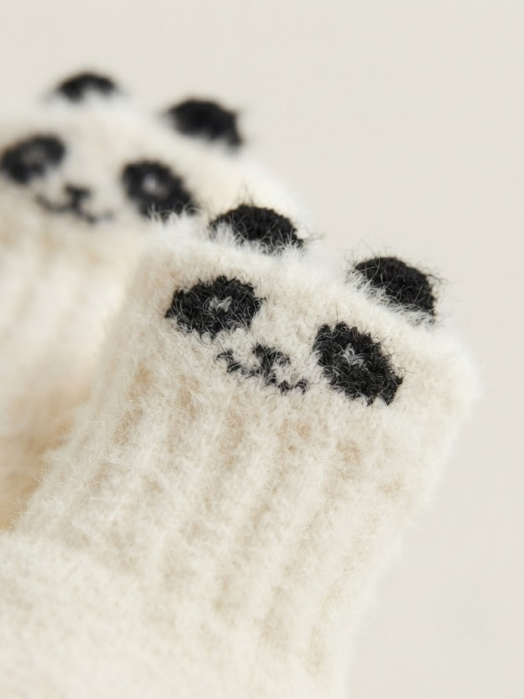 Cdeck Kids Winter Woolen Socks | Soft Fuzzy Rabbit Hair Wool Socks with Anti-Skid Sole | 0–4 Years | Pack of 3 | Multicolor